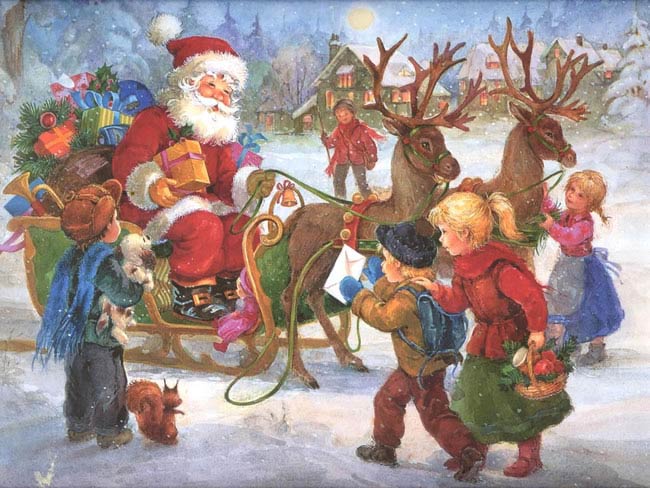 Image de Noël: Image Belle de Père Noël