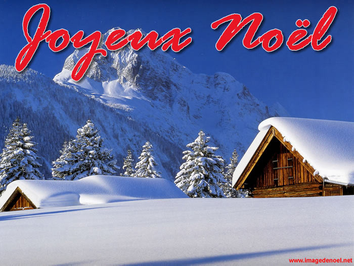 Image de Noël: Image Noël Paysage